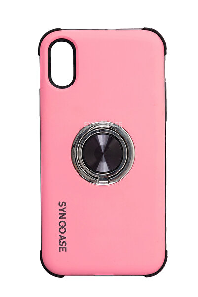 SyncCase Iphone X Kılıf Xs Kılıf Ile Uyumlu Telefon Kılıfı Darbeye Dayanıklı Telefon Kabı Pembe