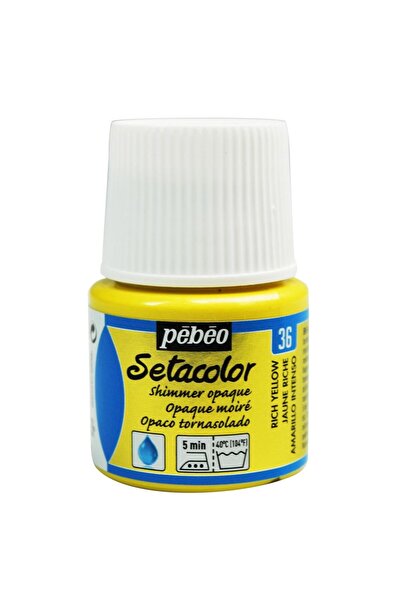 Pebeo Setacolor Opak Kumaş Boyası 45ml 36 Shimmer Rich Yellow