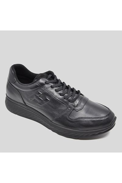 Fosco Genuine Leather Black Sneaker Winter Shoes 9786 100