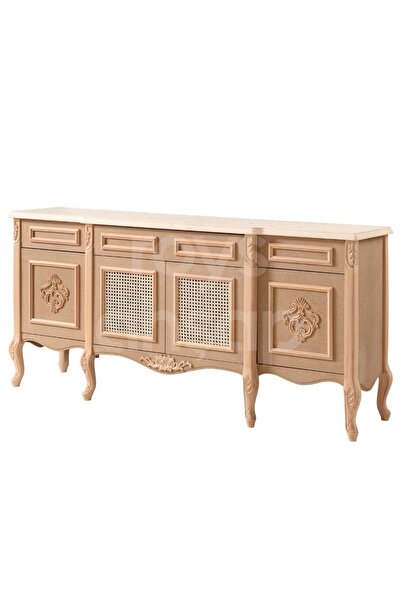 ROYS AHŞAP 4123 Masif Ham 200 Cm Ladin Country Konsol