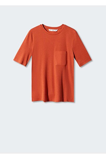 MANGO Woman T-Shirt με στρογγυλή λαιμόκοψη
