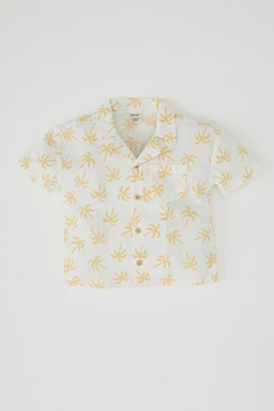 DeFacto Baby Boy Pálmafa mintás rövid ujjú ing