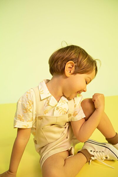 DeFacto Baby Boy Pálmafa mintás rövid ujjú ing