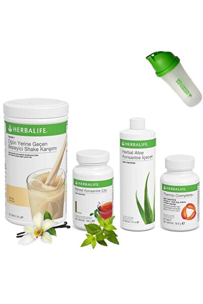 Herbalife Shake Vanilya Çay Klasik 100 gr Aloe Vera Thermo Shaker