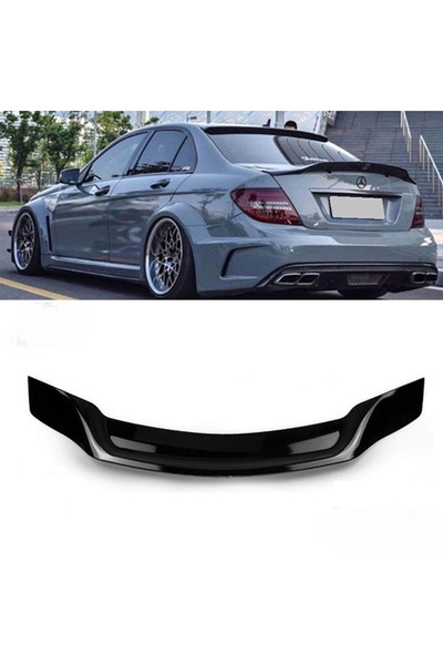X POWER TUNİNG Mercedes w204 2007-2013 Uyumlu  plastik parlak siyah psm spoyl...