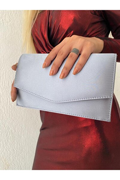 Sh Poly Σατέν PLATINUM βραδινό φόρεμα τσάντα Clutch Portfolio με λουράκι ώμου και τσάντα χειρός 2023