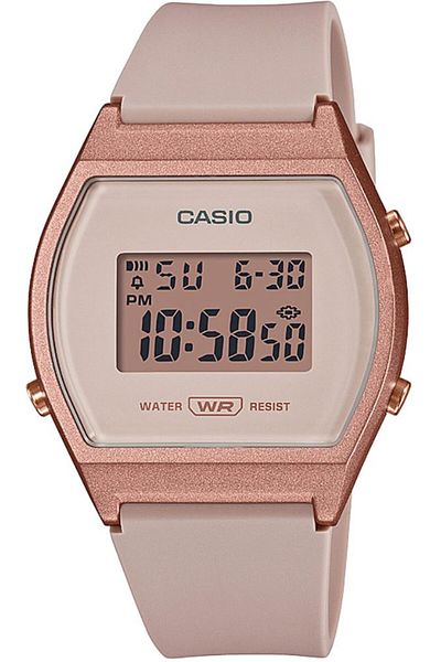 Casio Lw-204-4Adf Quartz Silicone Rose 35 mm Women Wrist Watch