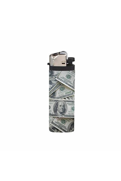 Genel Markalar Çakmak Dolar Baskılı Full Kaplamalı Gazlı Çakmak