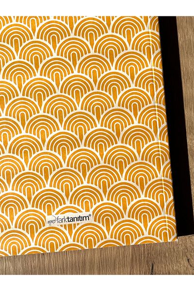 Fark Tanıtım American Binding, A5 Unlined Notebook, 64 Sheets, 90gr. Ivory Paper (PATTERN II COVER DESIGN)