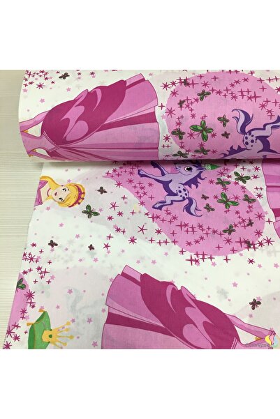 Renk Tekstil Prenses Desenli Ranforce Nevresimlik Kumaş