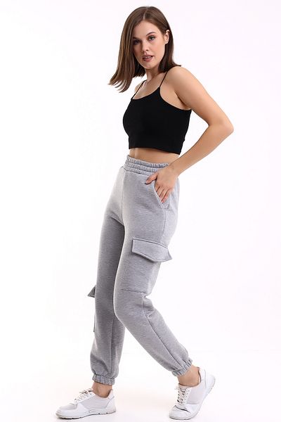 Winmoda34 ΓΥΝΑΙΚΕΙΑ JOGGER ΧΟΝΤΡΗ 3 ΚΛΩΝΑ ΤΣΕΠΗ CARGO ΦΟΡΜΑ