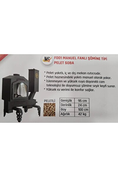 Ms Pelet Sobası . F001 Manuel - Fanlı Şömine Tipi Pelet Soba