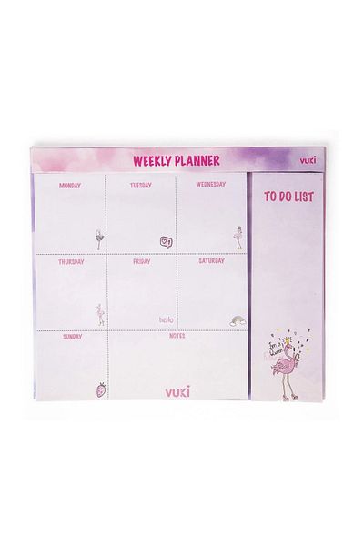 Şeker Ofisi Desktop Weekly Planner Notebook Flamingo