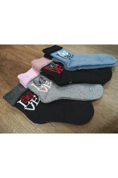 Leement socks Детски хавлиени чорапи, 12 чифта, памучни, дебели, зимни