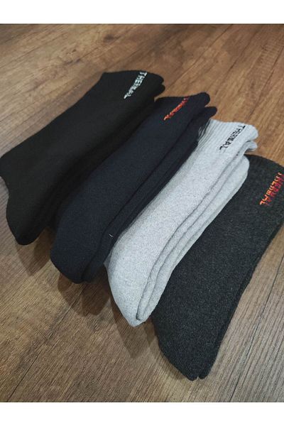 Leement socks Мъжки зимни термо чорапи 4 чифта безшевни дебели чорапи