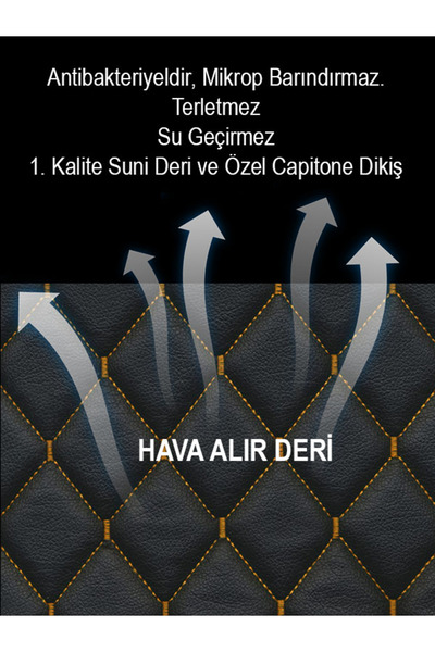 KTS Store Μαξιλάρι κουκούλας με δερμάτινη επένδυση Mercedes GT 4 Μαύρο Κίτριν...