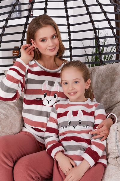 Arnetta Το σετ πιτζάμες Rabbit Illustrated Fleece πρέπει να προστεθεί ξεχωριστά σε καλάθι για συνδυασμό!! !