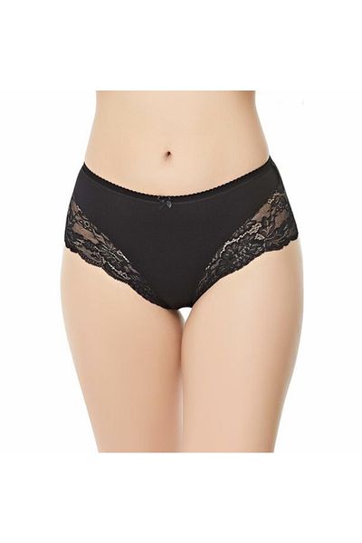 Belinay Women's Mink Modal Lace Panties 4 Pack (0123)