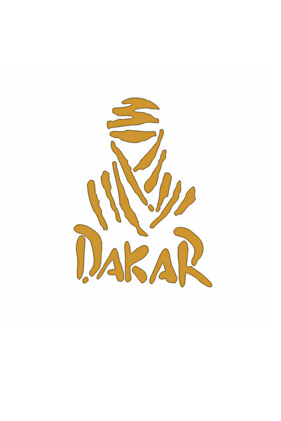 YAMANB Dakar Sticker Pc,motorsiklet,araba Sticker 22cm*16cm Metalik Gold
