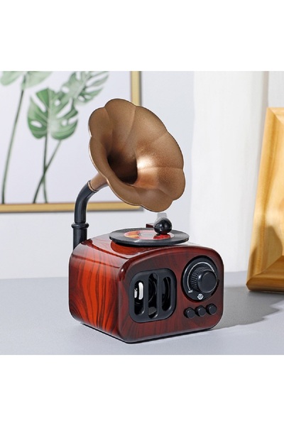 hediyeconcepti Vintage Nostajik Gramofon Müzik Kutusu