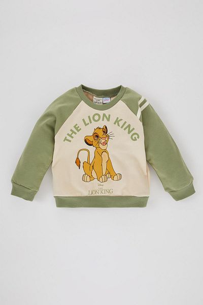 DeFacto Disney Lion King Baby Boy Sweatshirt - Crew Neck, Soft Feather, B0978A523Wn