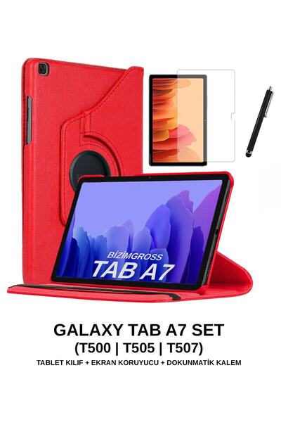 GoGoPlus حافظة كمبيوتر لوحي قابلة للدوران متوافقة مع Galaxy Tab A7 Sm T500 T505 T507 + واقي شاشة + قلم 10.4