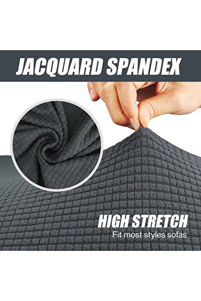 uzhanem Lycra seat cover, flexible square pattern three-seater seat cover with washable rubber