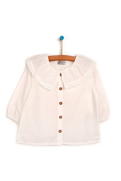 ebebek Hello Baby HelloBaby Basic Baby Girl Bebe Collar Shirt Baby Girl