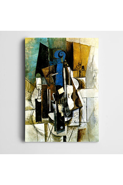 Dekolata Pablo Picasso Enstrümanlar Kanvas Tablo