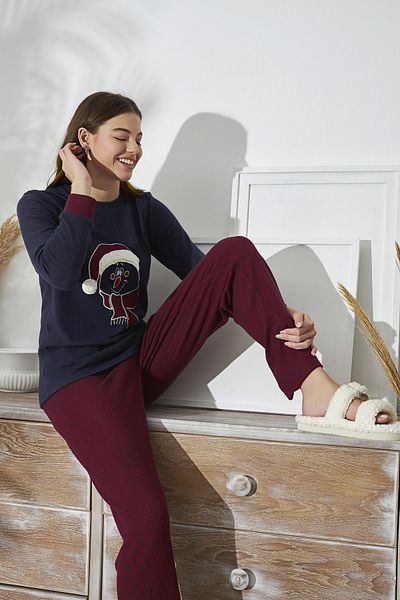 Sevim 15449 SET PIJAMASE BRODATE