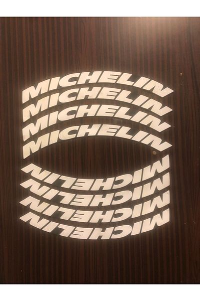 Kingstar Michelin Motorcycle and Automobile Tire Lettering Sticker Arma 8 Pieces