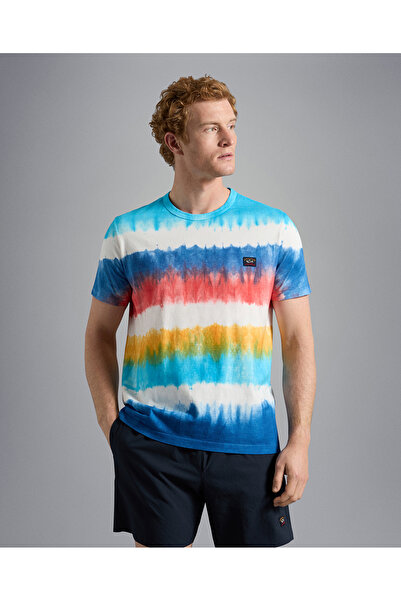 PAUL&SHARK MEN'S KNITTED T-SHIRT C.WCOTTON