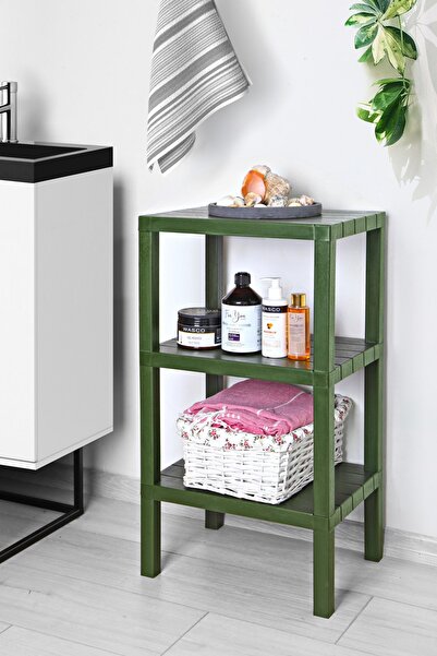 LoreLife Bath 3 Katlı Düzenleyici Plastik Raf Ünitesi Banyo Rafı Kozmetik Raf...