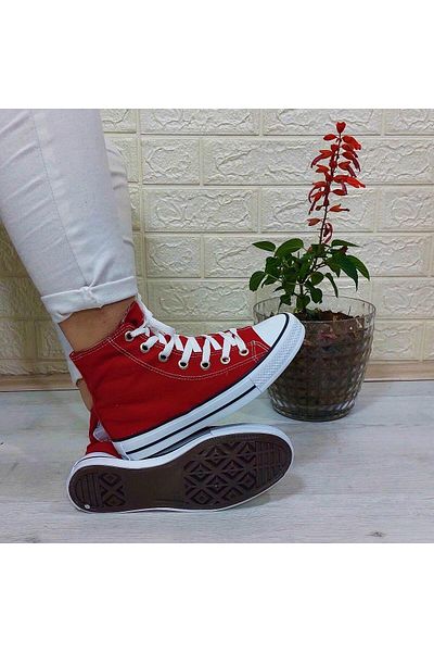 Fiyra 555 Red Long Unisex Sneaker Linen Sports Shoes