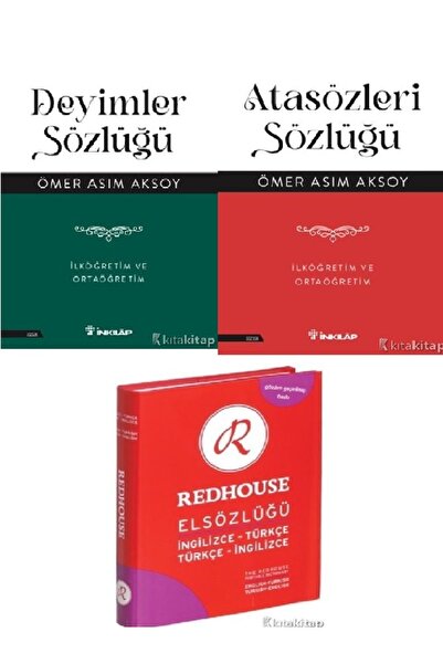 Destek Yayınları Deyimler Sözlüğ - Atasözleri Sözlüğü - Redhouse Elsözlüğü - ...