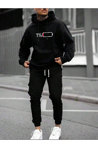DAXİS Sportwear Company DIGITAL PRINTED UNISEX HOODED SWEATSHIRT TRACK PANTS DAXİS Sportwear Company