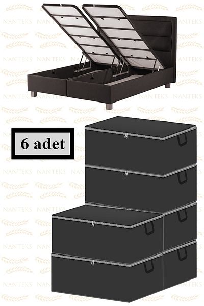 NUTEX 6 piese Baza plată pentru șase canapele extensibile Tip 60x40x22 (GRI)