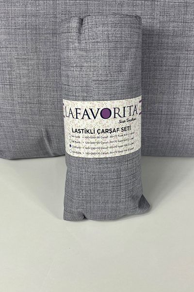 Lafavorita ملاءة مرنة بمقاس مزدوج وكينج + 2 كيس وسادة