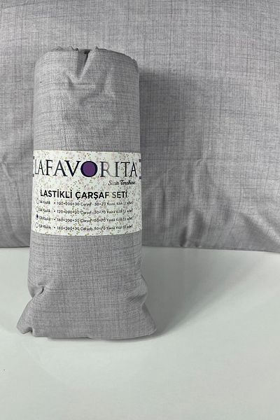 Lafavorita ملاءة مرنة بمقاس مزدوج وكينج + 2 كيس وسادة