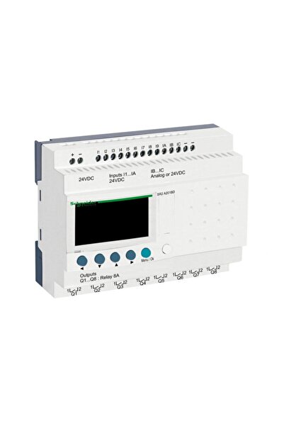 SCHNEIDER Sr2-a201bd Logic Akıllı Röle Sigorta 12 Giriş 8 Çıkış