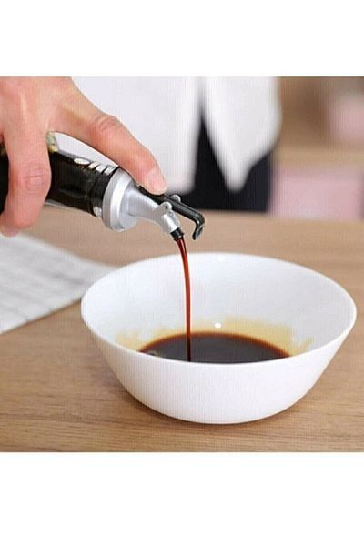 Bayev 3-Piece Oil Stopper with Lid Oil Pot Bottle Tip Oil Jar Vinegar Bowl Sauce Bottle Bottle Head No Drips