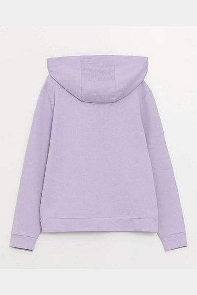 Black&Small Pocketed Hooded Zippered Children's Sweatshirt
