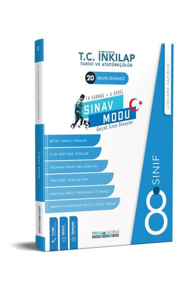 Pruva Akademi 8 Sınıf Tc Inkılap Tarihi Branş Denemesi Sınav Modu Lgs