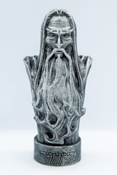 UĞUR MOBİLYA SARUMAN LORD OF THE RINGS YÜZÜKLERİN EFENDİSİ 10 CM GÜMÜŞ ESKİTME