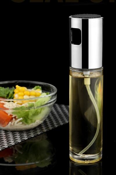 Buffer ® 100ml Kapasiteli Şeffaf Spreyli Yağdanlık Sosluk Yağ Püskürtücü Yağ Şişesi