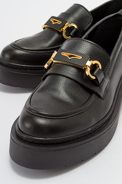 LuviShoes Жіночі мокасини UNTE Black Floter