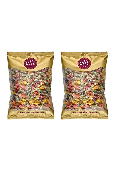 Elit Çikolata Minibon Meyveli Şeker 1kg 2'li Set (2X1KG) Glutensiz