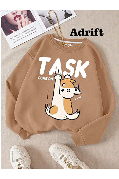 Adrift Задача Come On Y2K Хараджуку стил уличен тренд дизайн Хараджуку/Готик Беж