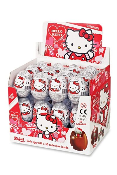 Unibon Zaini Hello Kitty Lisanslı Çikolatalı Yumurta 24 Adet