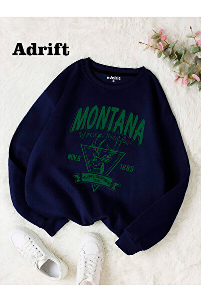 Adrift Montana Strada Mole Design Trend Harajuku/Gotic Bleumarin